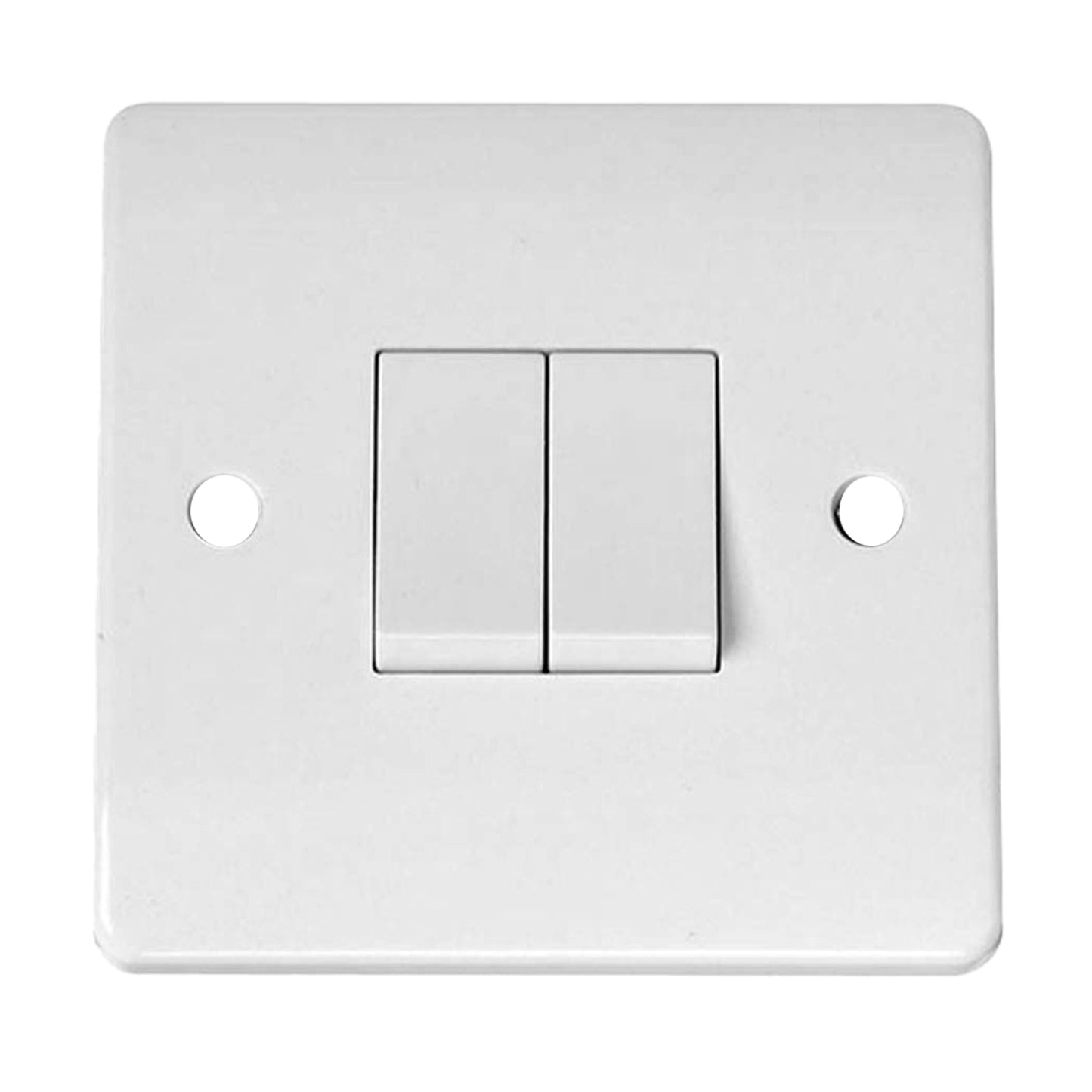 2 Gang 2 Way 10A Amp Plate Switch