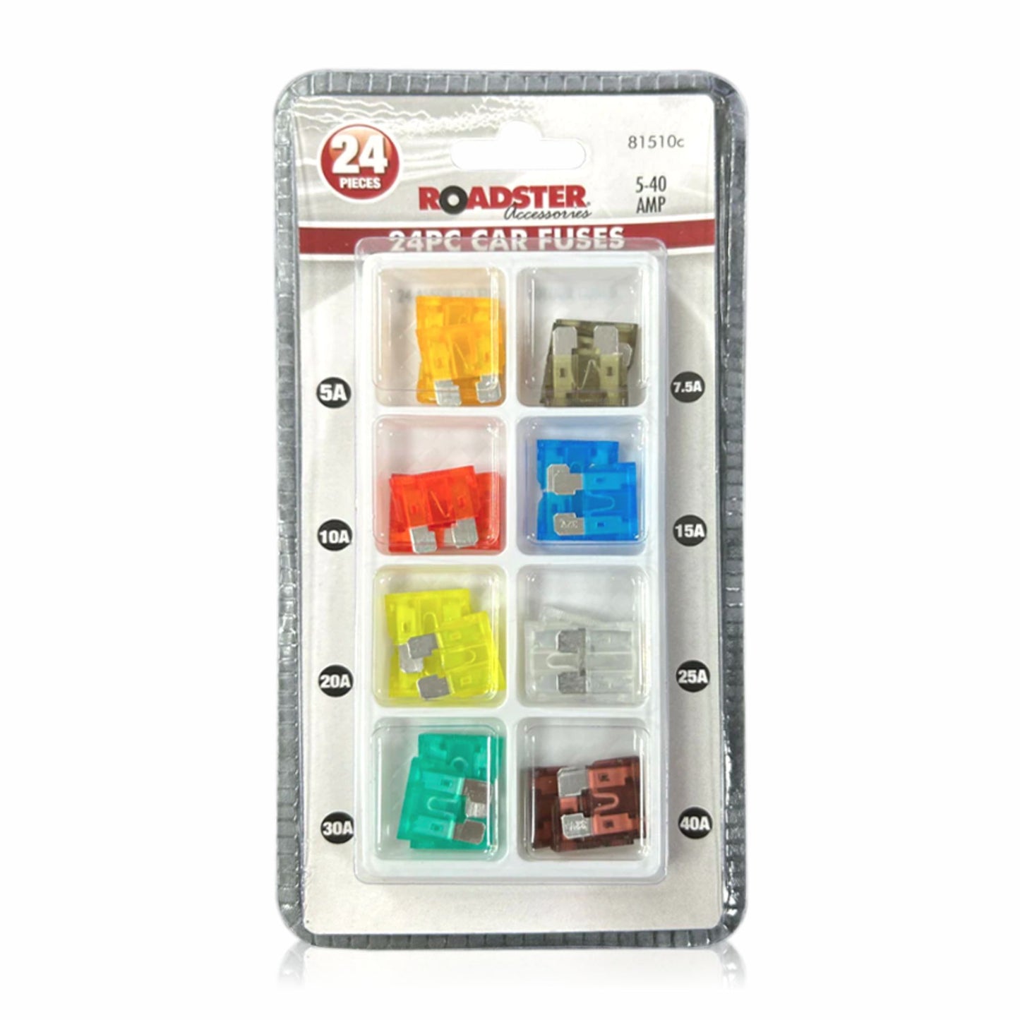 Car Fuses 24Pc 5-40 Amp