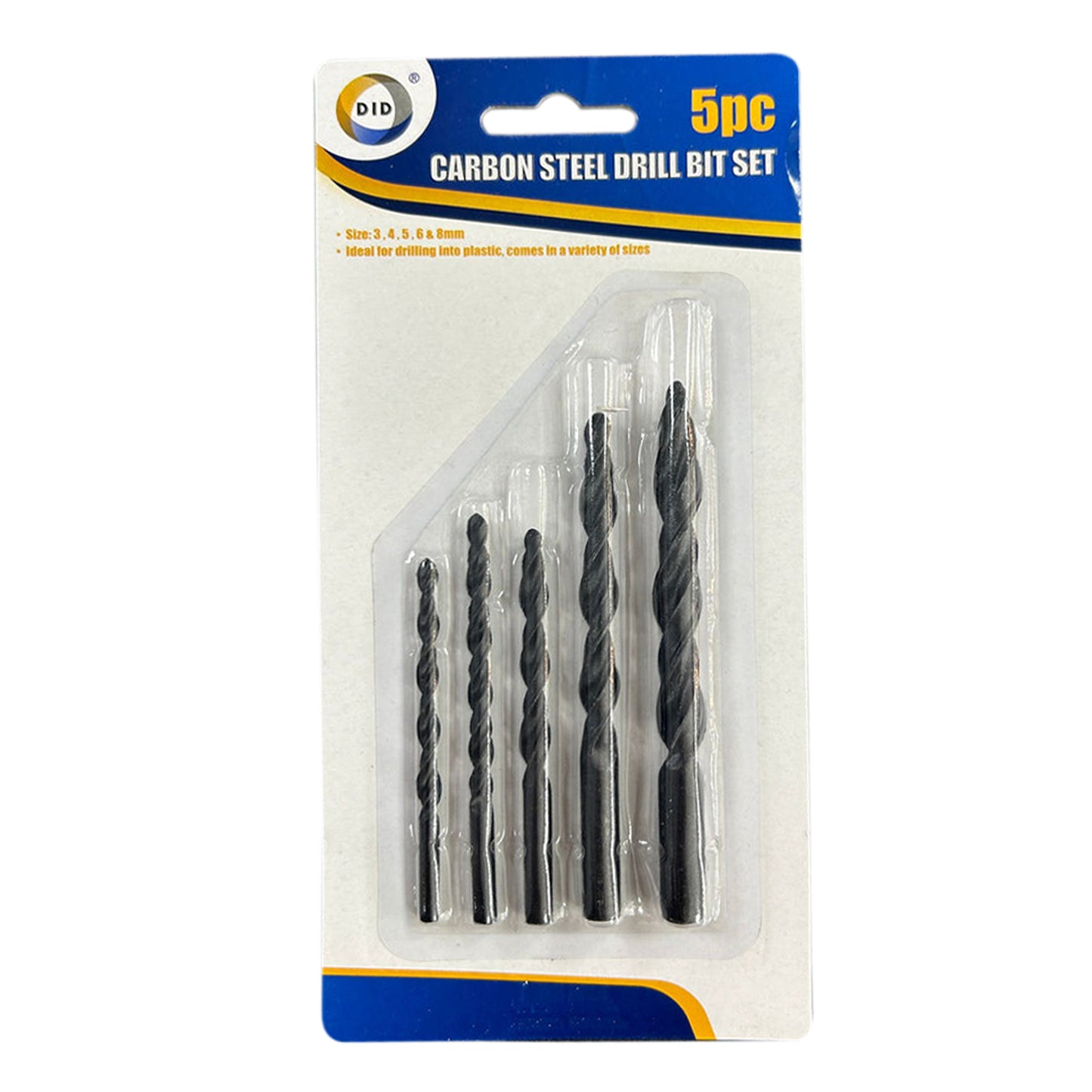 Carbon Steel Drill Bit Set 5pc