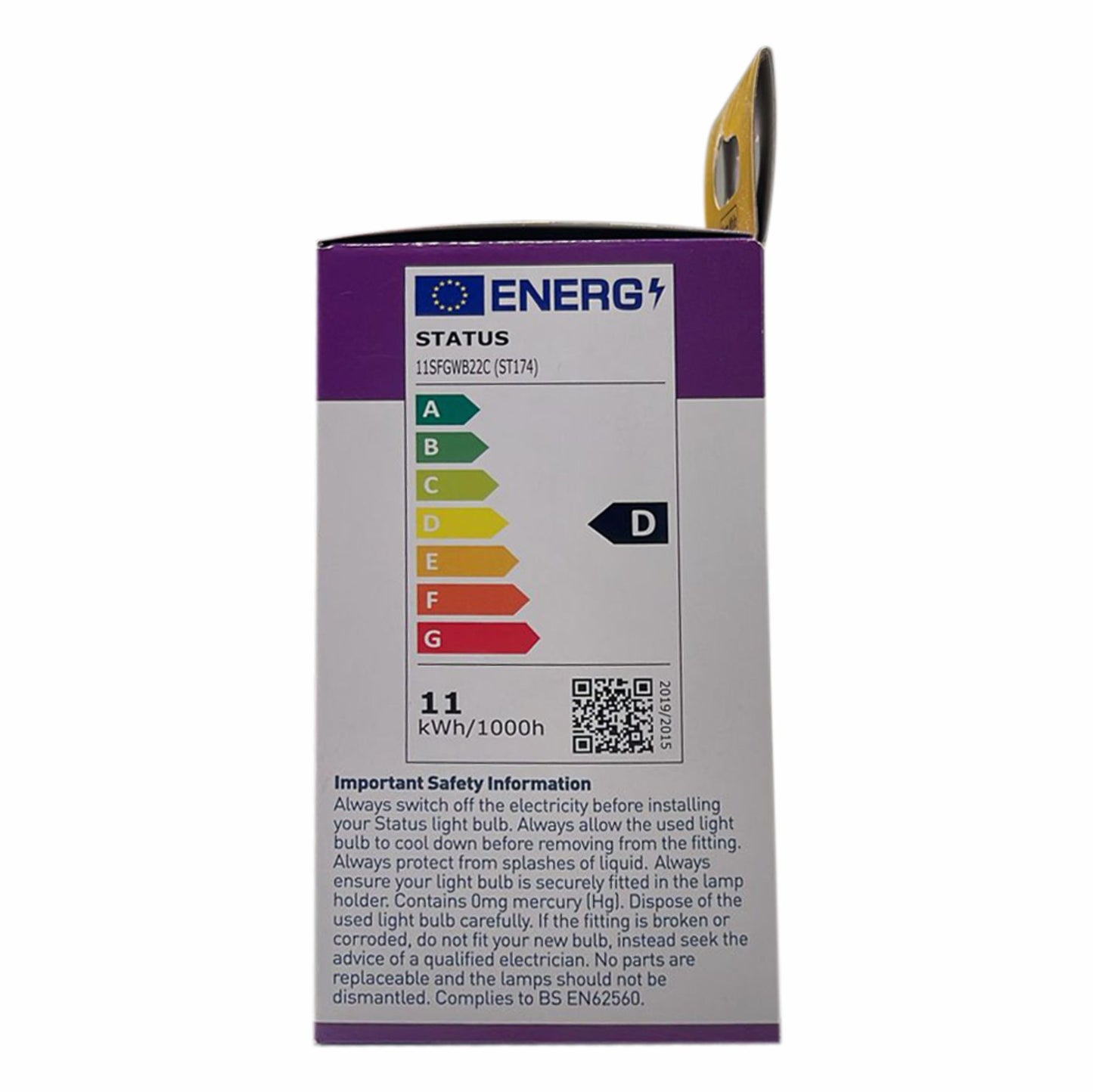 LED GLS Light Bulb E27 ES 11 Watt Filament Warm White