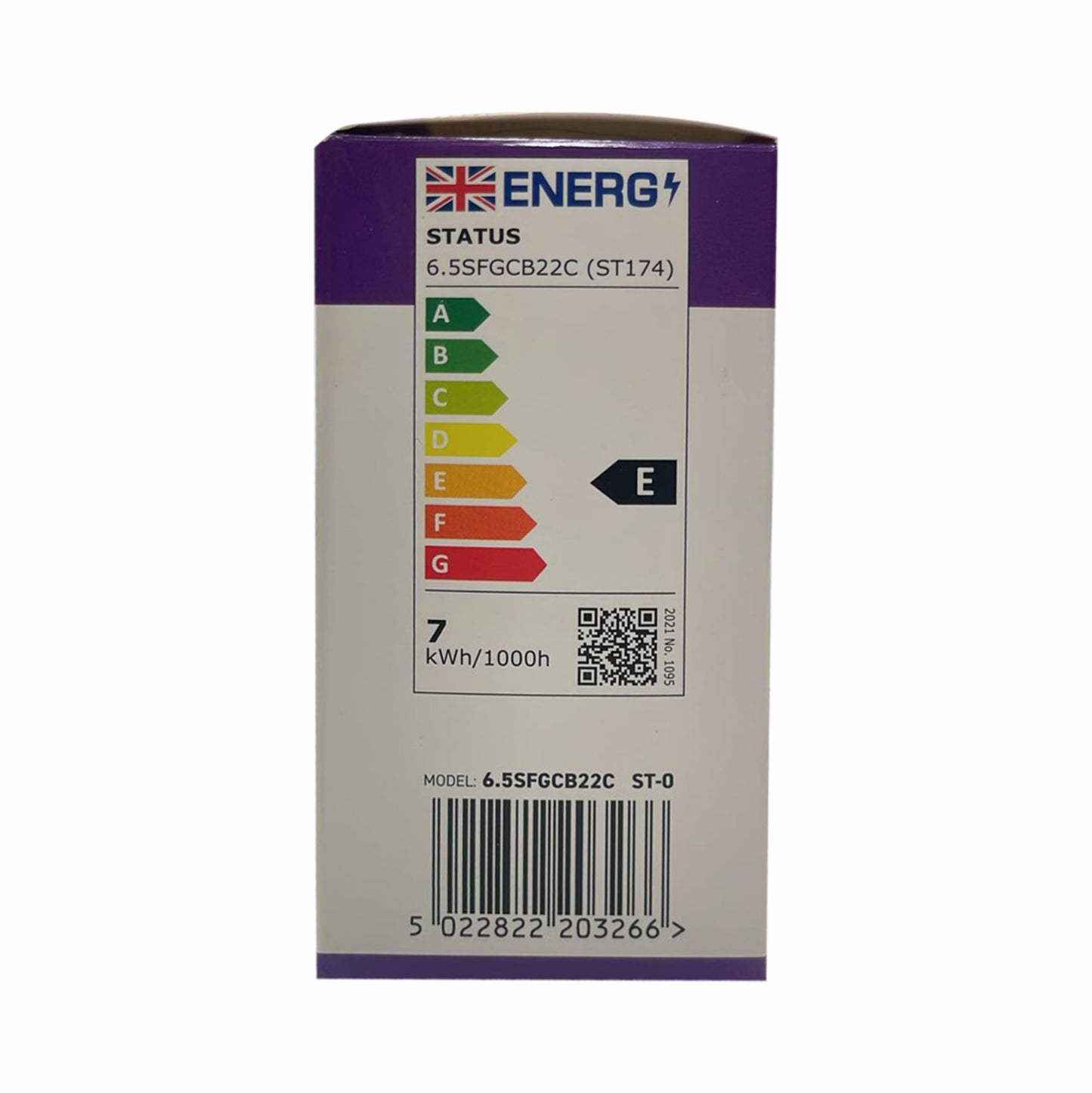 LED Light Bulb B22 BC 6.5 Watt Filament Cool White