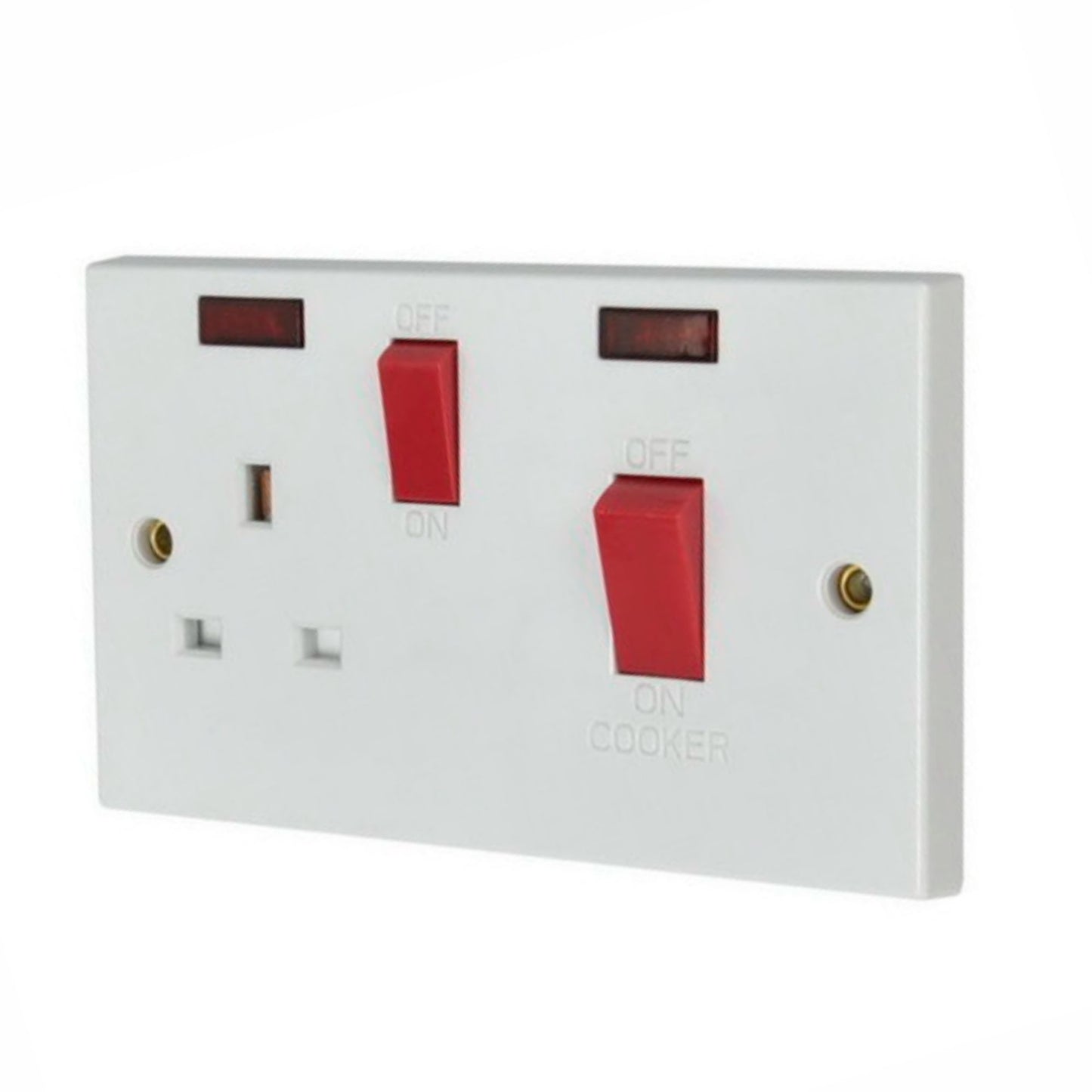 Cooker Switch with Neon 45 Amp