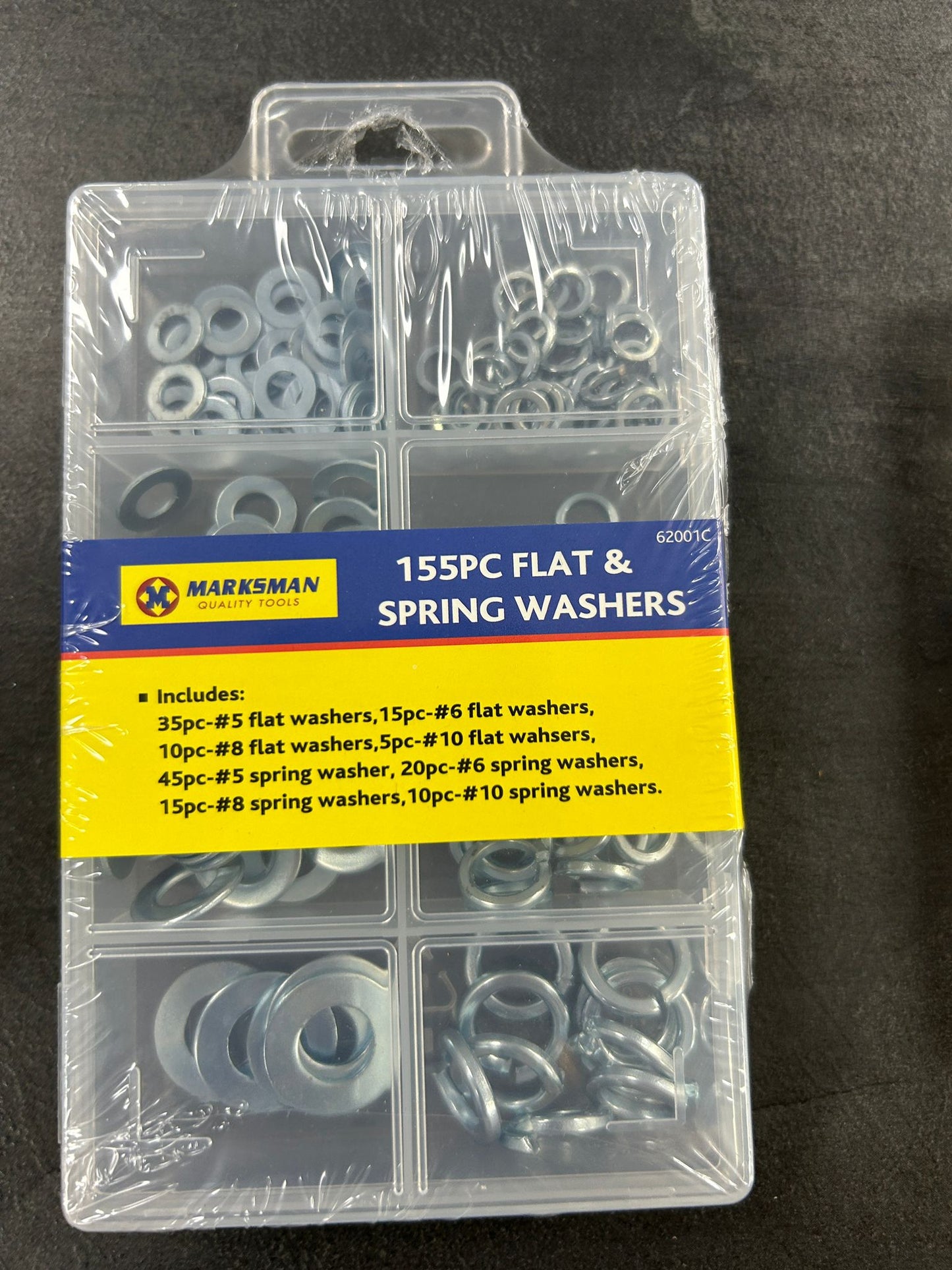 Flat & Spring Washers 155pc
