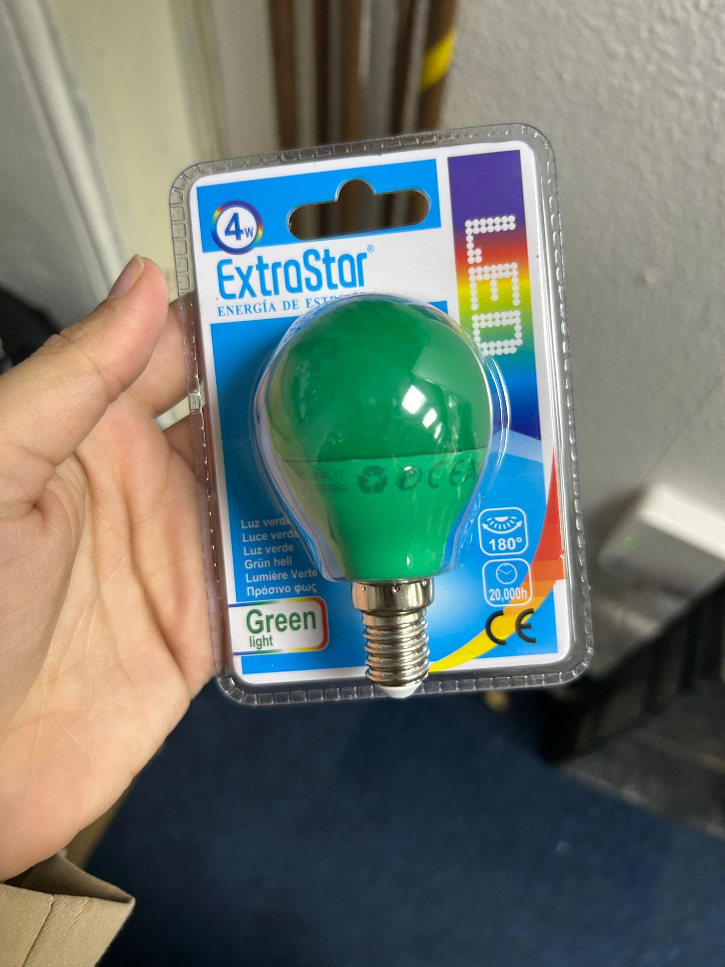 LED Green Light Bulb 4W