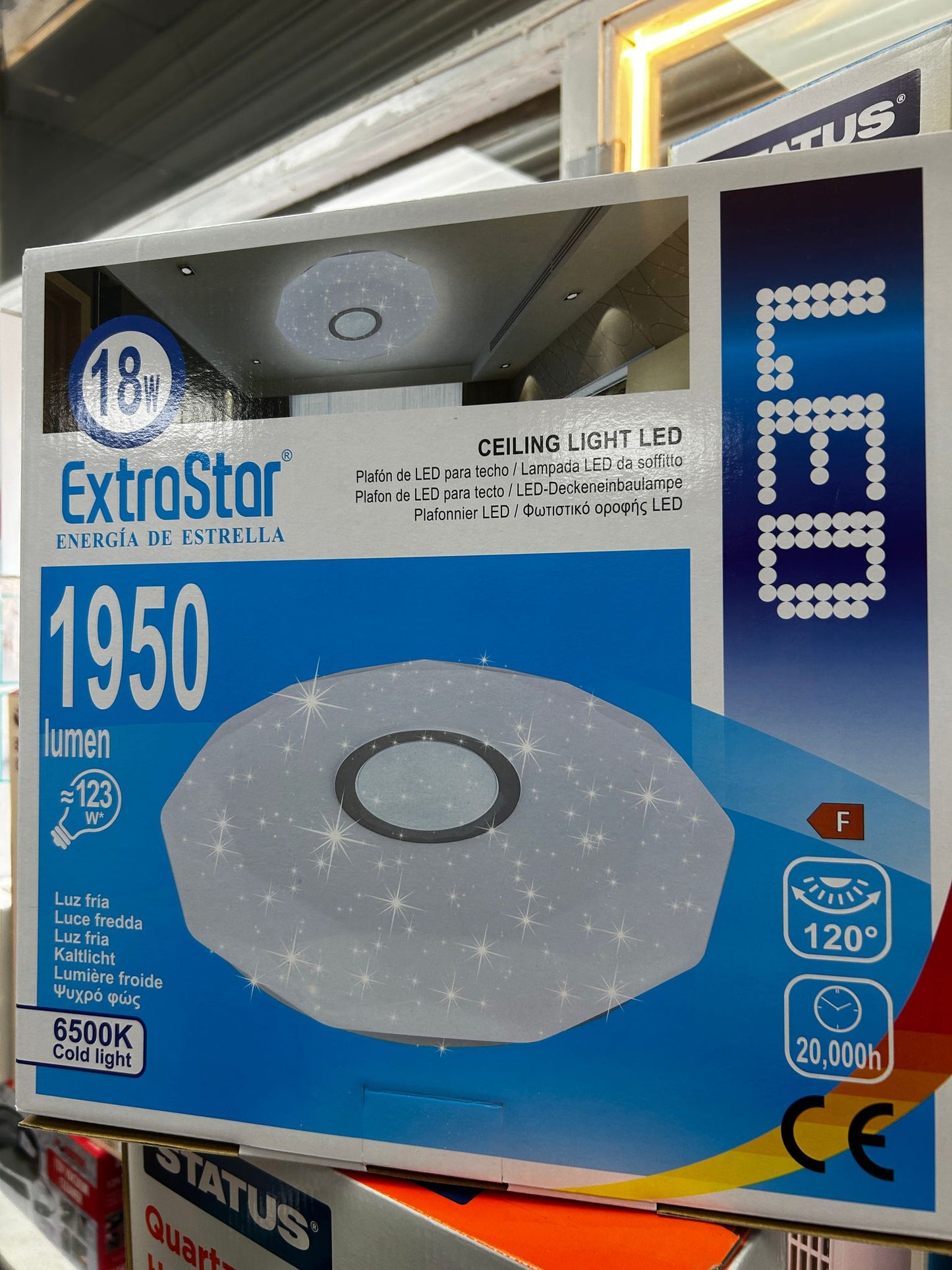 LED Ceiling Light 18W 1950 Lumen 6500K Cold Light