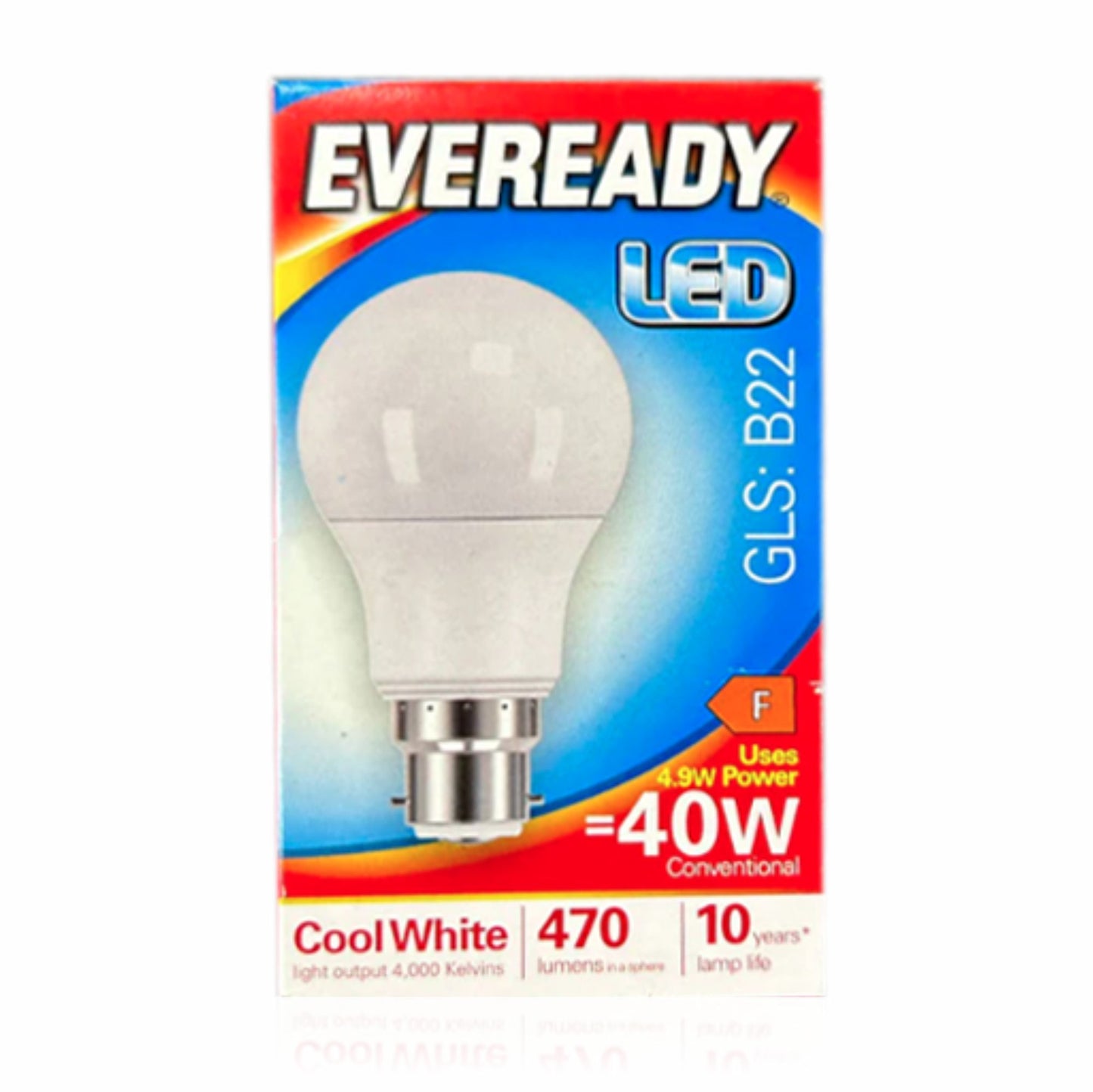 LED GLS Light Bulb B22 4.9 Watt Cool White