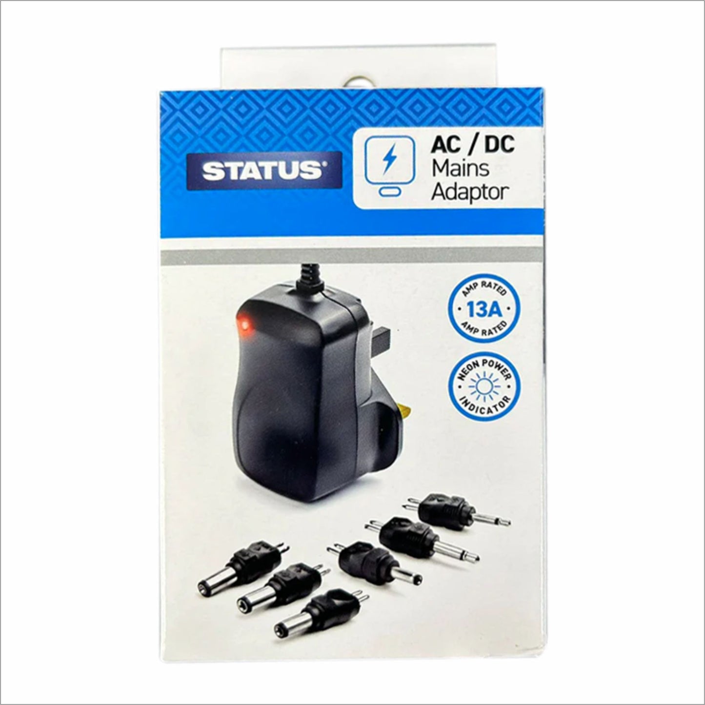 Mains Adaptor Universal AC/DC Black