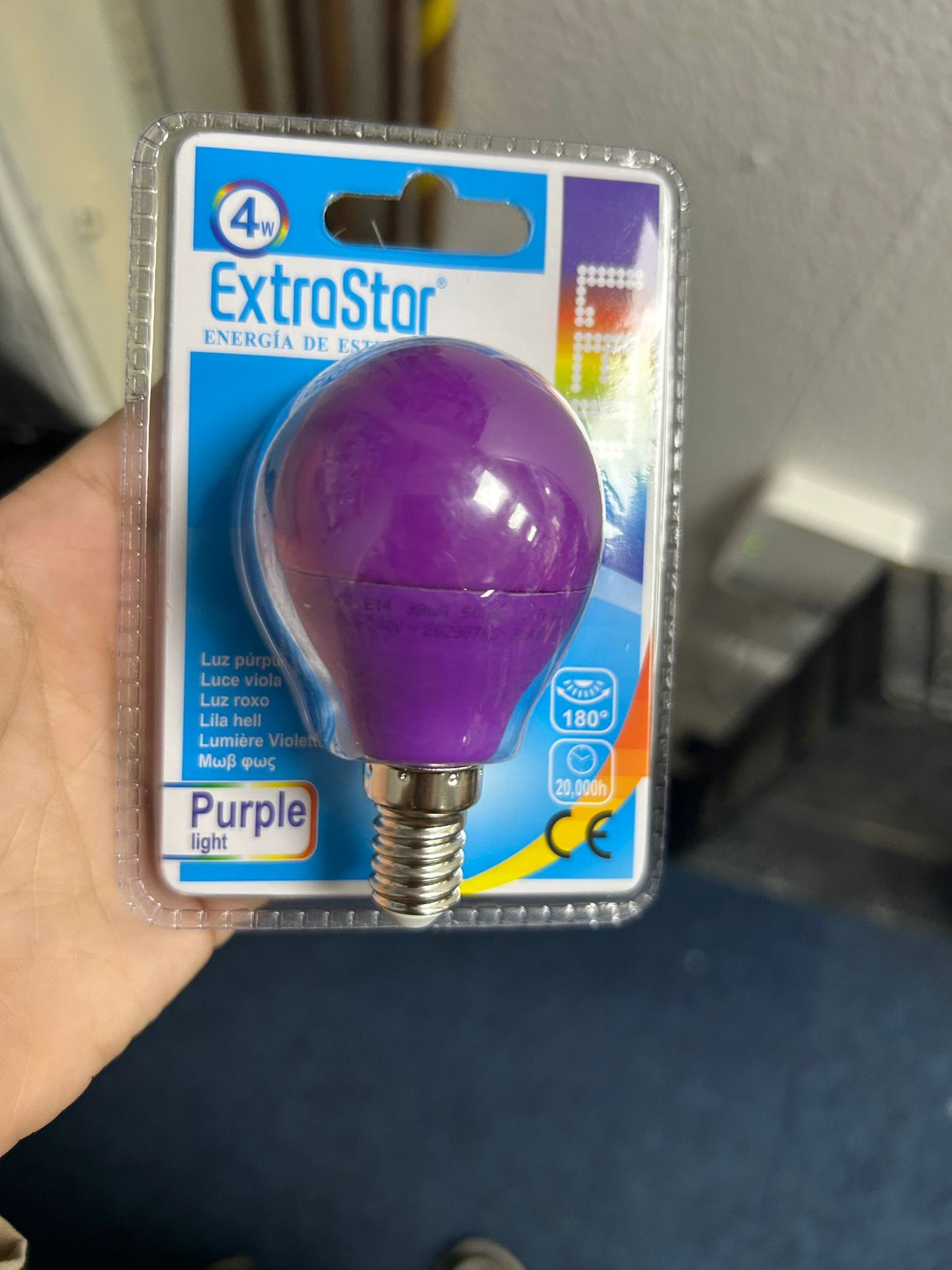 LED Purple Light Bulb 4W