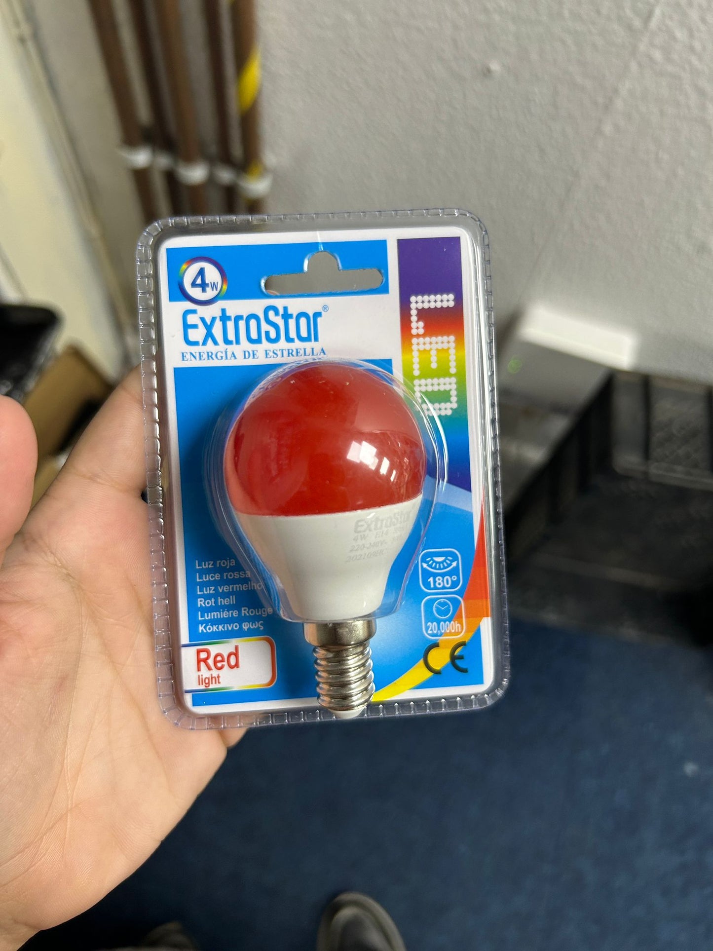 LED Red Light Bulb 4W