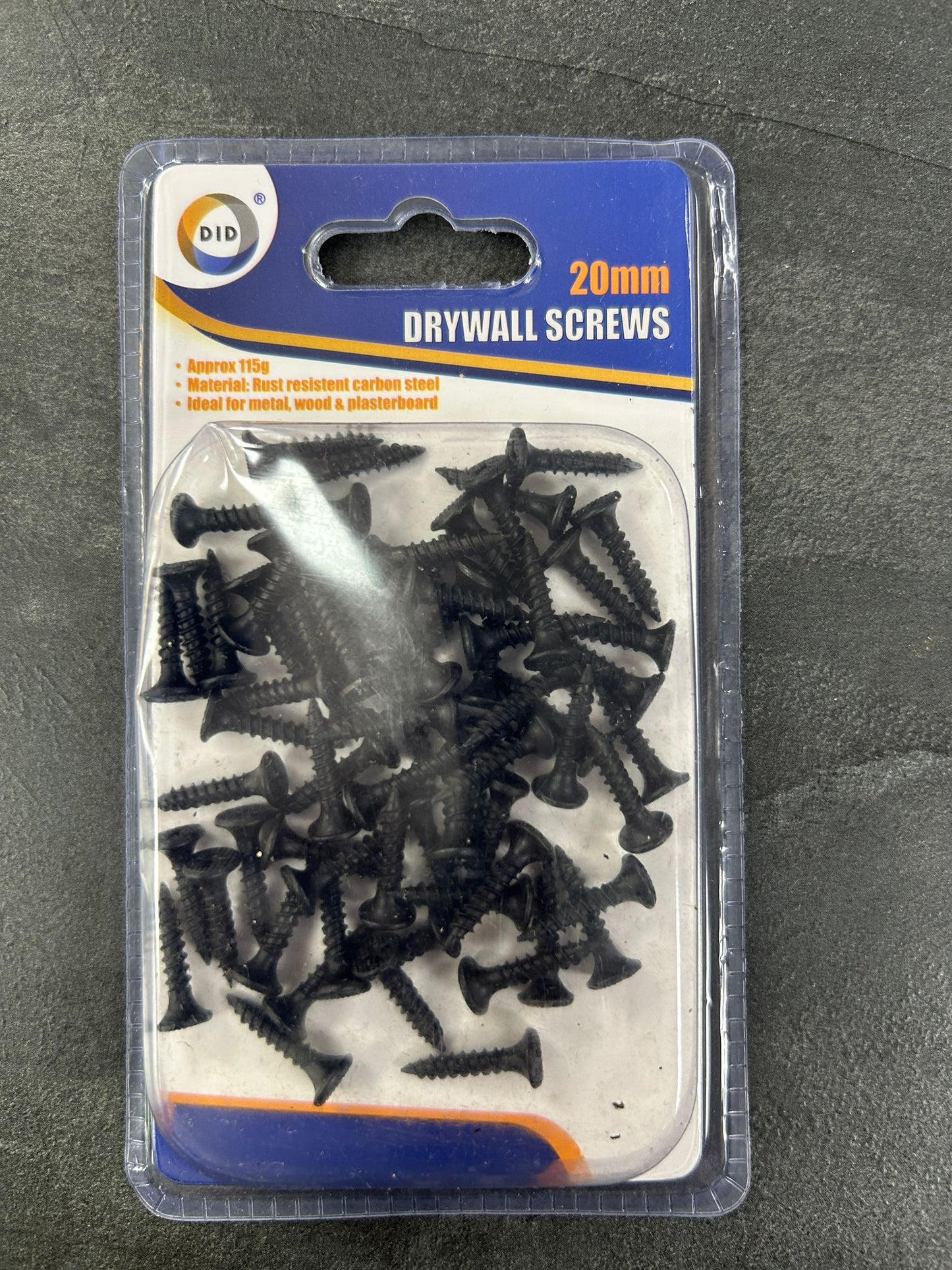 Rust Resistent Carbon Steel Drywall Screws 20mm