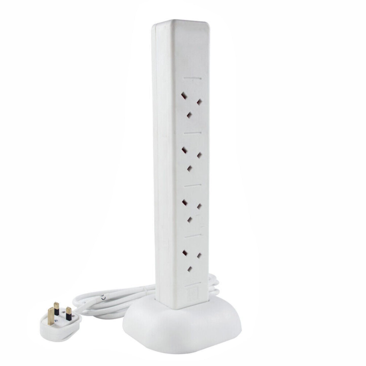 Surge Protected 2 x USB 8Socket Tower 13 Amp