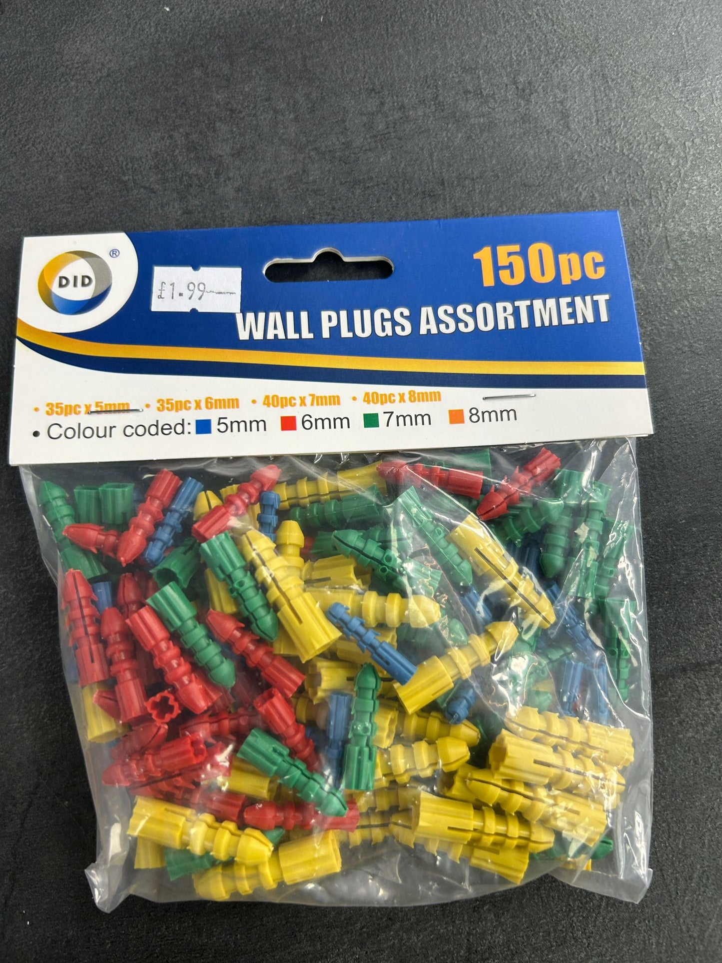 Wall Plugs Assortment 150pc