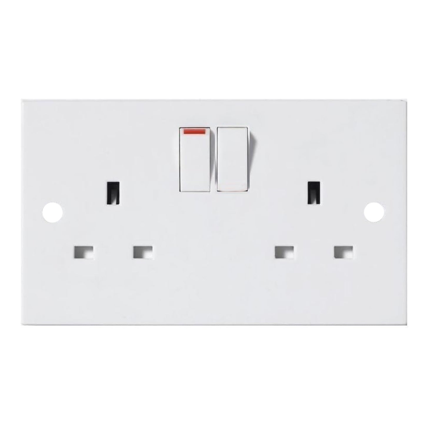 13 Amp Socket Outlet 2 Gang DP Switched Socket Double Earthed
