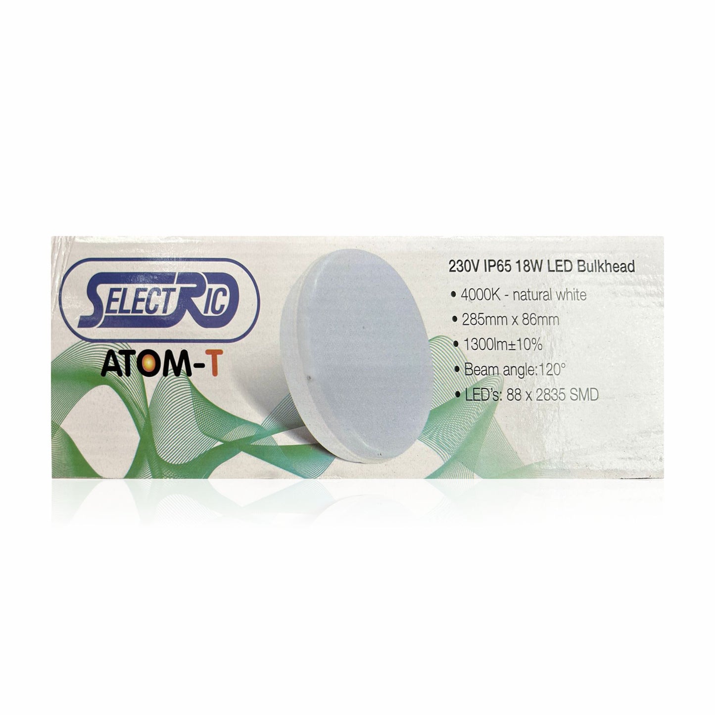 230V IP65 18W LED Bulkhead Natural White Sensor & Dimming
