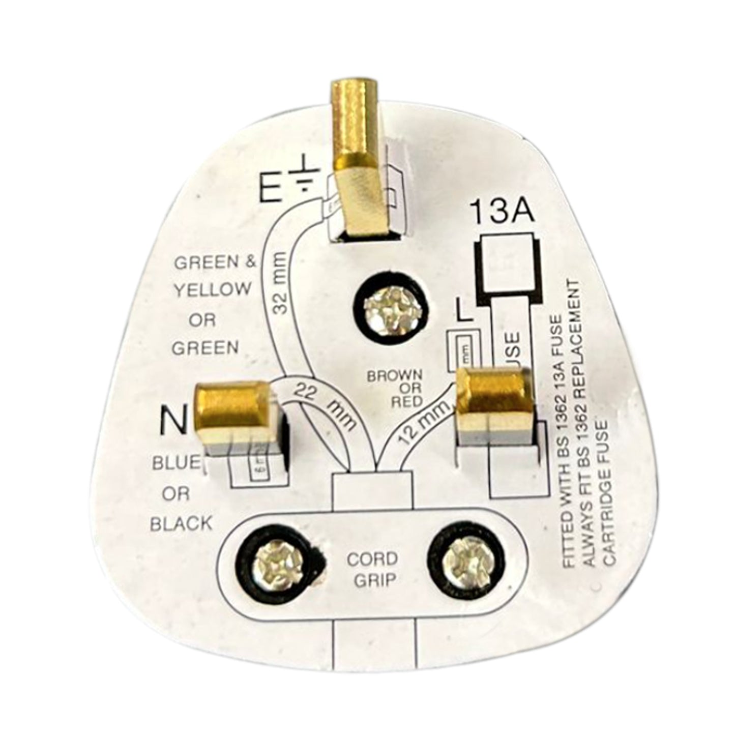 3 Pin Plug 13 Amp Black
