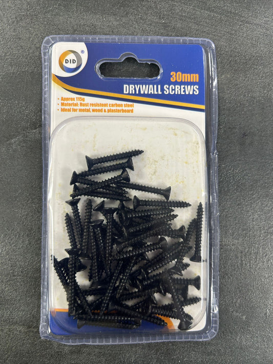 Rust Resistent Carbon Steel Drywall Screws 30mm