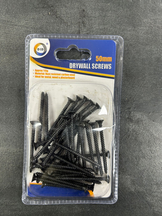 Rust Resistent Carbon Steel Drywall Screws 50mm