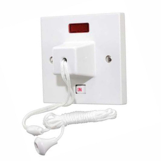 Double Pole Ceiling Switch 45 Amp With Neon 1 Way