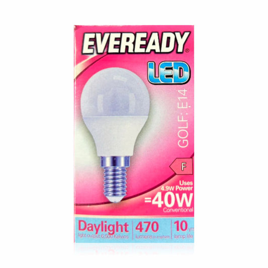 E14 LED Golf Ball Light Bulb 4.9 Watt Day Light