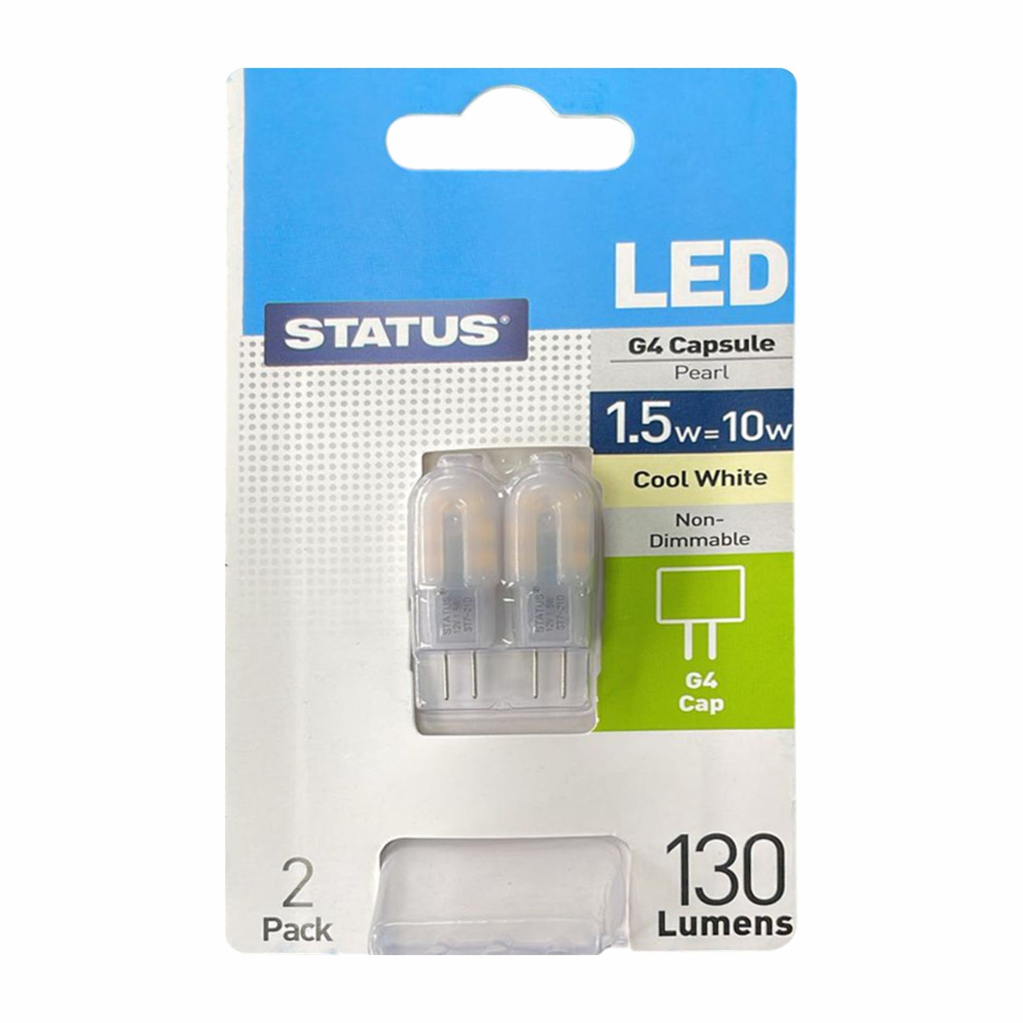 LED Capsule Light Bulb G4 1.5 Watt Cool White