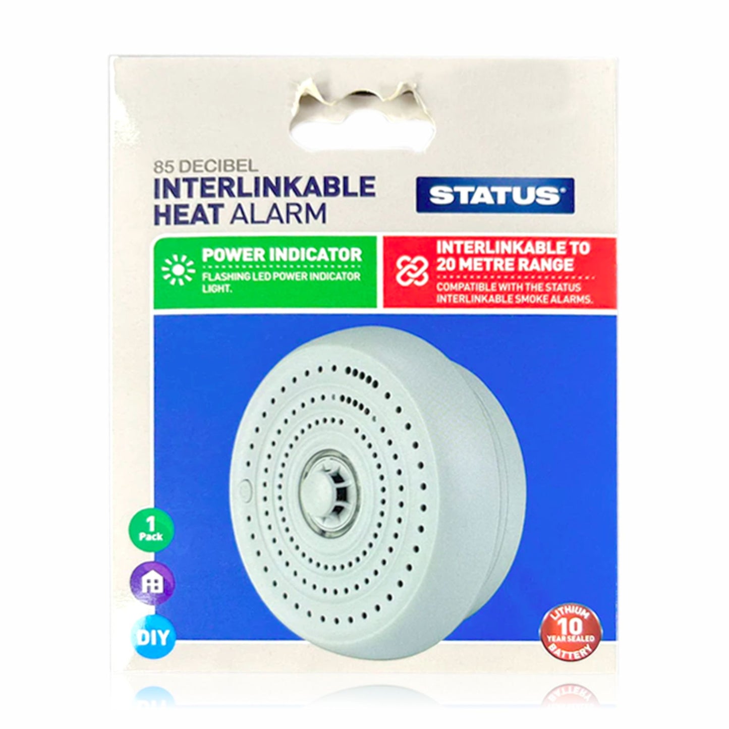 INTERLINKABLE HEAT Alarm Flashing LED Power Indicator Light