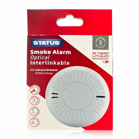 Interlinkable Optical Smoke Alarm Link Up To 50 Devices 20 Metre Range