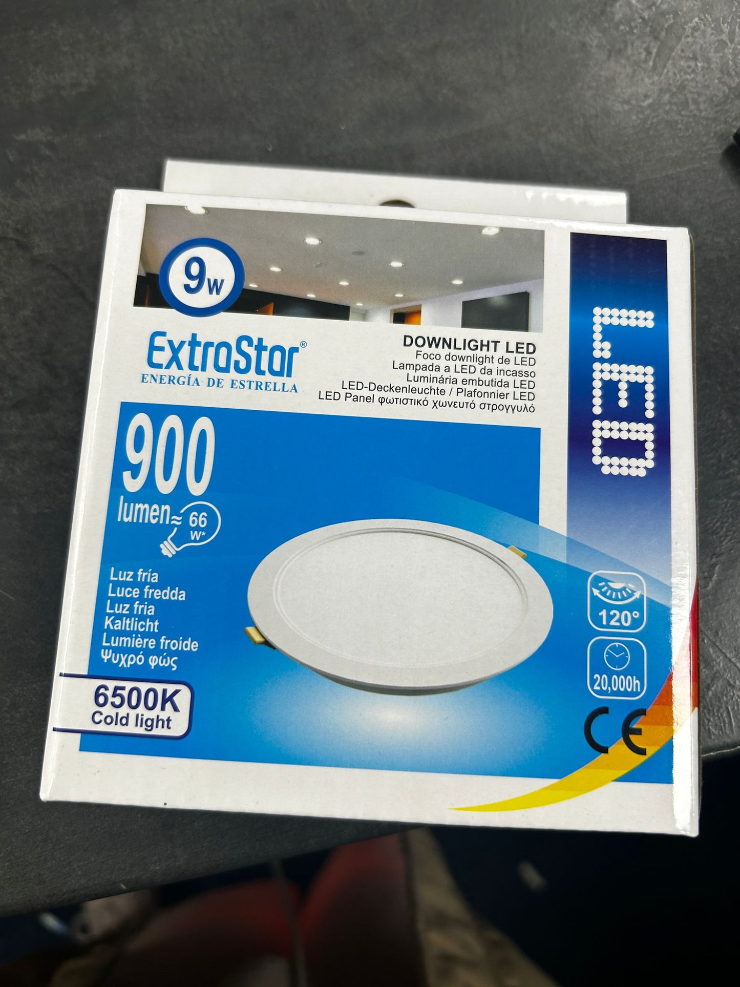 LED Downlight 9W 900 Lumen 6500K Cold Light