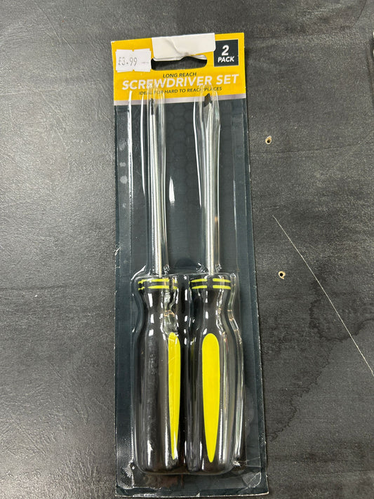 Long Reach Screwdriver Set 2pack