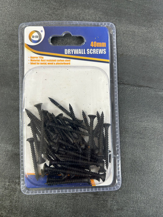 Rust Resistent Carbon Steel Drywall Screws 40mm