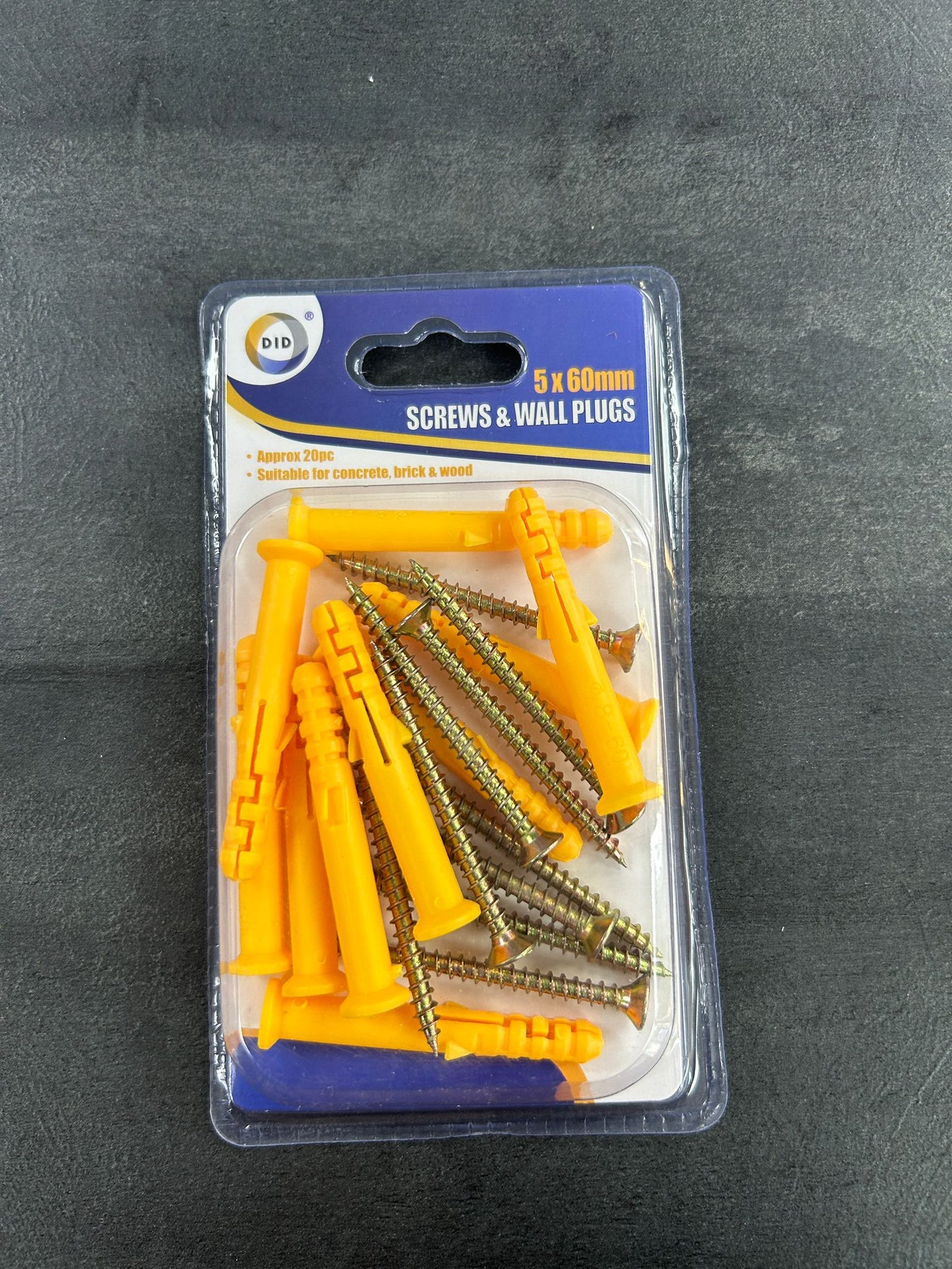 Screws & Wall Plugs 5 X 60mm