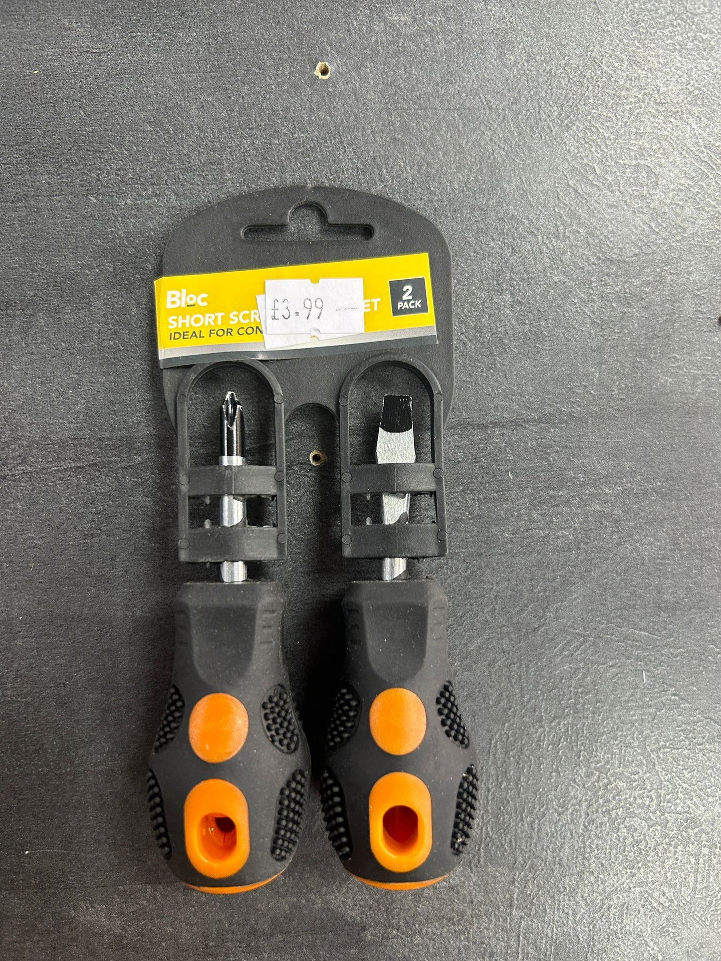 Short Screwdriver Set 2 Pack